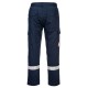 Pantaloni subtiri antistatici si ignifugi cu benzi reflectorizante, Navy Pantaloni subtiri antistatici si ignifugi cu benzi reflectorizante, Navy