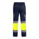 Pantaloni vatuiti HiVis cu dungi reflectorizante, bleumarin-galben Pantaloni vatuiti HiVis cu dungi reflectorizante, bleumarin-galben