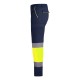 Pantaloni vatuiti HiVis cu dungi reflectorizante, bleumarin-galben Pantaloni vatuiti HiVis cu dungi reflectorizante, bleumarin-galben