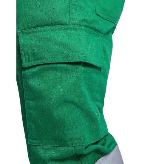 Pantaloni vatuiti HiVis cu dungi reflectorizante, bleumarin-galben Pantaloni vatuiti HiVis cu dungi reflectorizante, bleumarin-galben