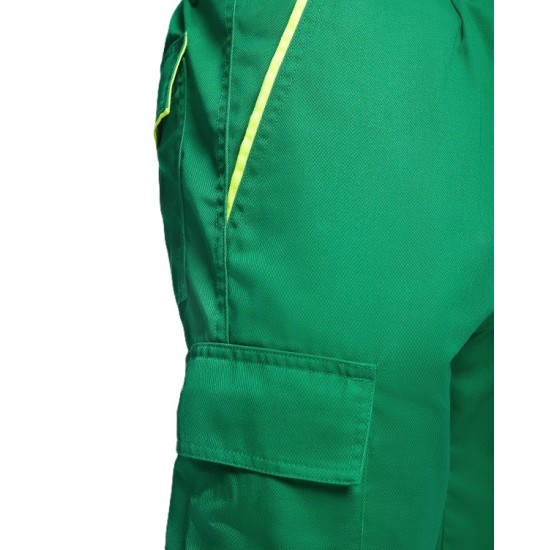 Pantaloni vatuiti HiVis cu dungi reflectorizante, bleumarin-galben Pantaloni vatuiti HiVis cu dungi reflectorizante, bleumarin-galben