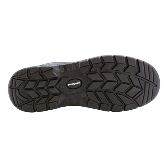 Pantofi de protectie S1P, bombeu metalic, negru