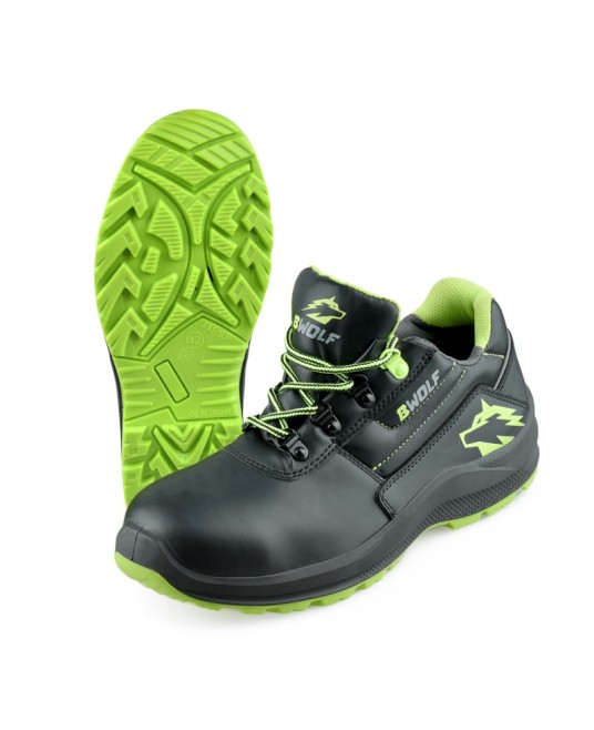 Pantofi de lucru fara bombeu, rezistenti la umezeala O2, Negru