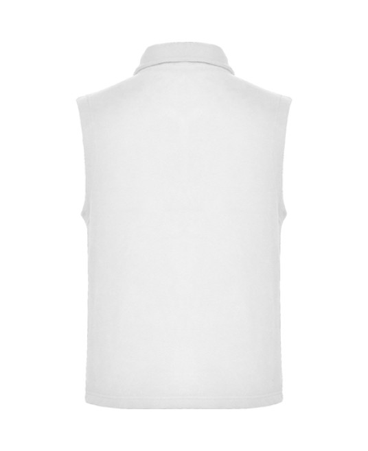 Vesta fleece unisex alba 300g/m² – calduroasa și confortabila