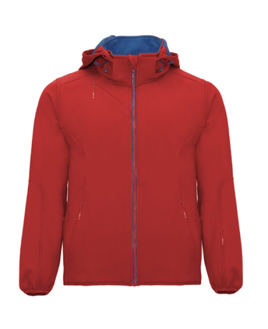Jacheta softshell cu gluga - rosu
