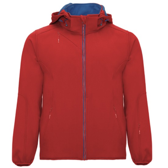 Jacheta softshell cu gluga - rosu Jacheta softshell cu gluga - rosu