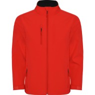 Jacheta softshell  barbati, captuseala polar rosu
