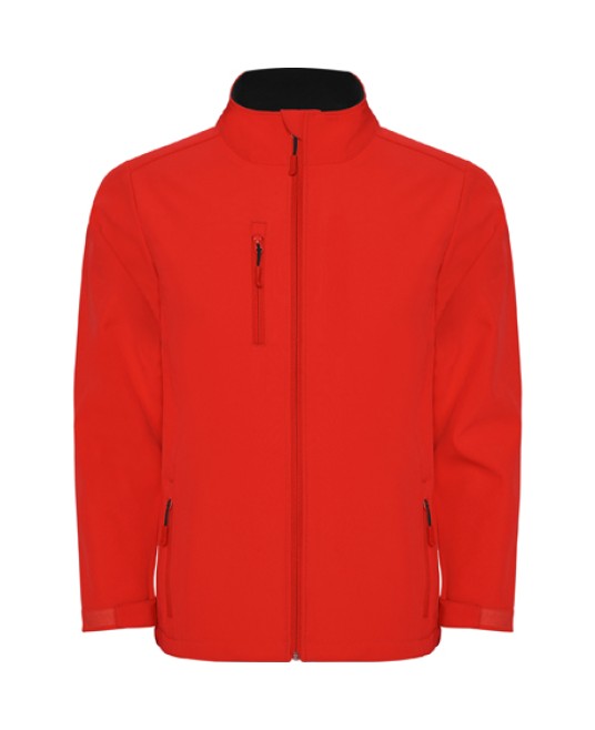 Jacheta softshell  barbati, captuseala polar rosu
