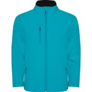 Jacheta softshell  barbati, captuseala polar turcoaz