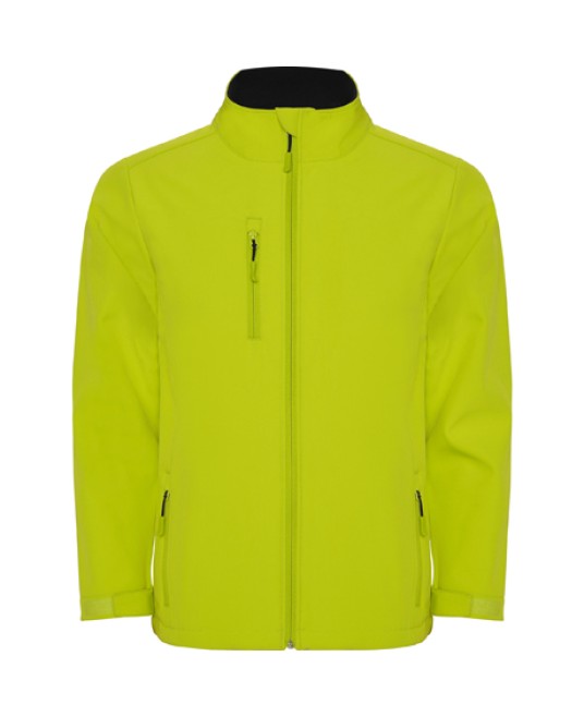 Jacheta softshell  barbati, captuseala polar verde lime