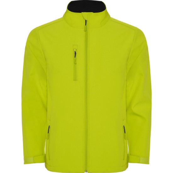 Jacheta softshell barbati, captuseala polar verde lime Jacheta softshell barbati, captuseala polar verde lime