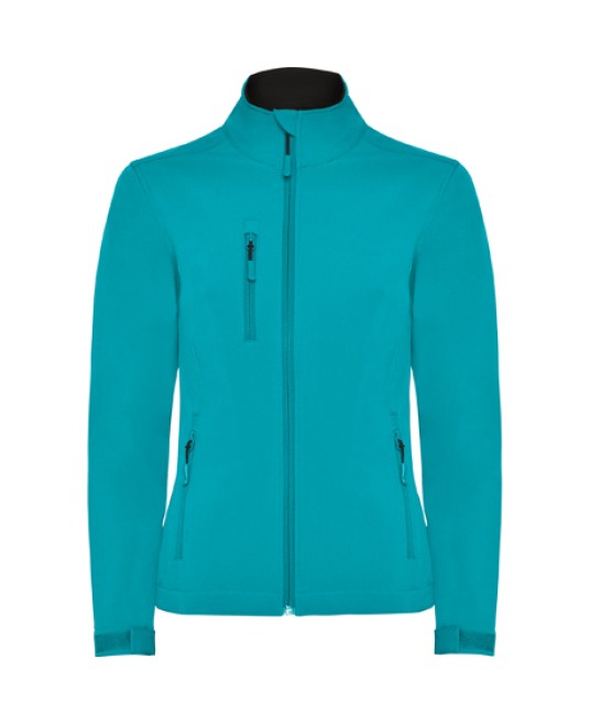 Jacheta femei softshell turcoaz