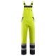 Salopeta cu pieptar HiVis dungi reflectorizante Colins, tercot 240g/m2, galben neon Salopeta cu pieptar HiVis dungi reflectorizante Colins, tercot 240g/m2, galben neon