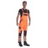 Salopeta HiVis tercot 250g/m2, portocaliu neon
