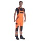 Salopeta HiVis tercot 250g/m2, portocaliu neon