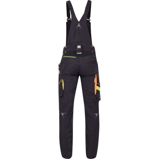 Salopeta cu pieptar strech, material durabil si comod, slim fit, negru Salopeta cu pieptar strech, material durabil si comod, slim fit, negru
