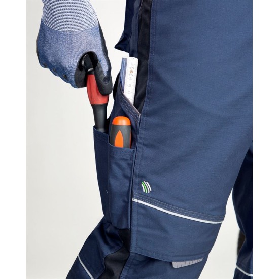 Salopeta cu pieptar premium Urban Plus, tercot 270g/m2, bleumarin Salopeta cu pieptar premium Urban Plus, tercot 270g/m2, bleumarin