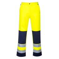 Pantaloni HiVis premium Madrid galben bleumarin