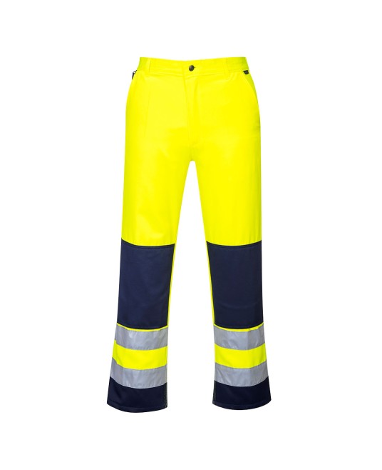 Pantaloni HiVis premium Madrid galben bleumarin