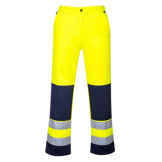 Pantaloni HiVis premium Madrid galben bleumarin Pantaloni HiVis premium Madrid galben bleumarin