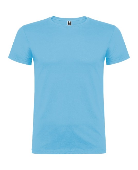 Tricou maneca scurta barbati, bumbac 155g/mp, Beagle albastru deschis