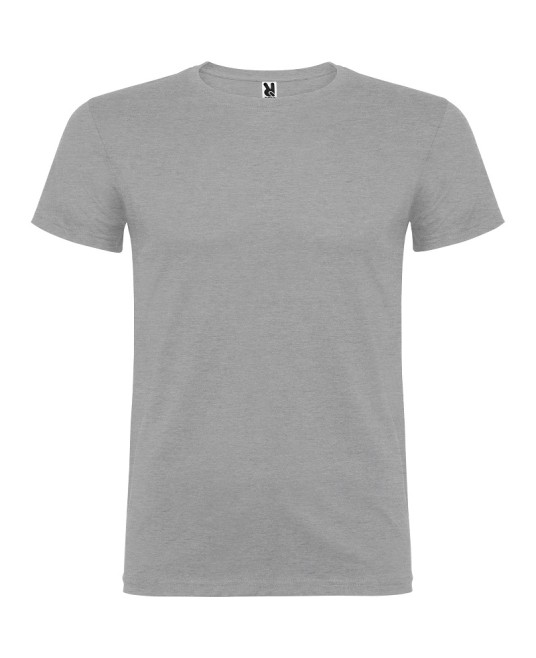 Tricou maneca scurta barbati, bumbac 155g/mp, Beagle  gri deschis