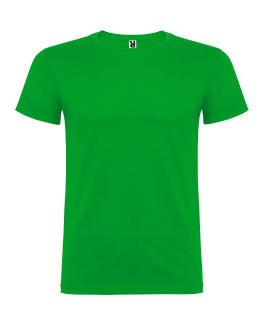 Tricou maneca scurta barbati, bumbac 155g/mp, Beagle verde iarba