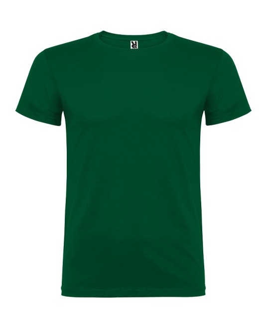 Tricou maneca scurta barbati, bumbac 155g/mp, Beagle verde sticla