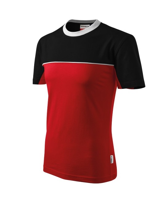 Tricou unisex Malfini Colormix 109, bumbac 200g/m2 Rosu-Negru