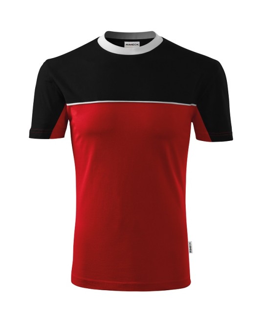 Tricou unisex Malfini Colormix 109, bumbac 200g/m2 Rosu-Negru