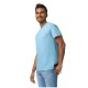 Tricou maneca scurta unisex, bumbac rezistent 180g/m2 Gildan 5000, Albastru deschis Tricou maneca scurta unisex, bumbac rezistent 180g/m2 Gildan 5000, Albastru deschis