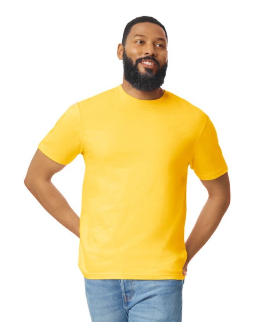 Tricou unisex  bumbac 153g/m2, Gildan 64000 Galben
