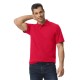 Tricou polo bumbac, Gildan 177g/m2, Rosu