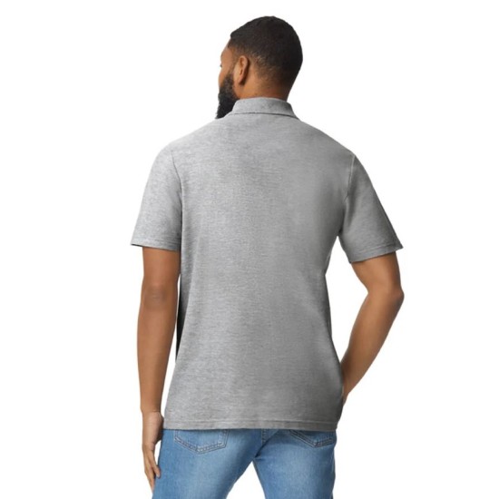 Tricou polo bumbac, Gildan 177g/m2, Gri