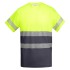 Tricou HiVis cu 55% bumbac, 170 g/mp Galben/Gri