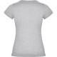 Tricou maneca scurta femei, densitate 155g/mp, gri deschis