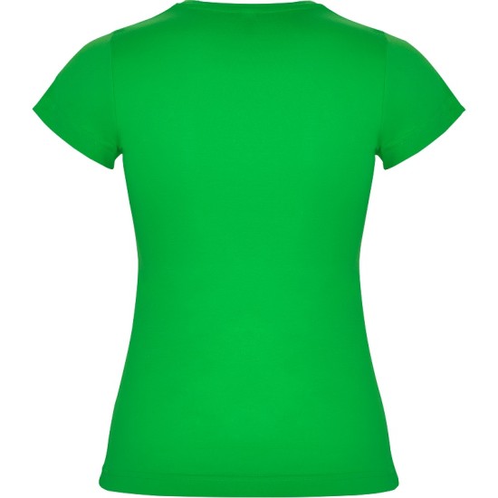 Tricou maneca scurta femei, densitate 155g/mp, verde iarba