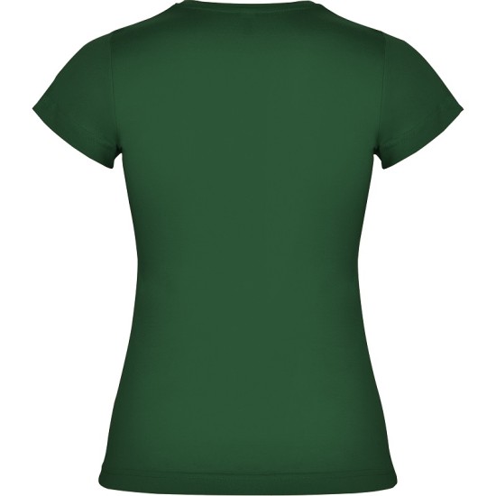 Tricou maneca scurta femei, densitate 155g/mp, verde sticla