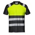 Tricou  HiVis premium, 55% bumbac, 175g/m2, negru-galben