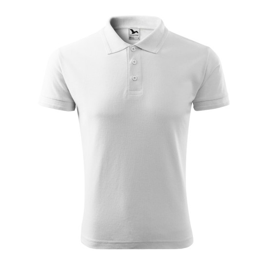 Tricou polo barbati 200g/m2 Malfini Pique Polo 203, Alb Tricou polo barbati 200g/m2 Malfini Pique Polo 203, Alb