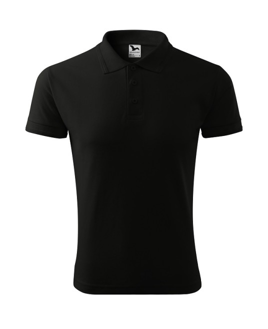Tricou polo barbati 200g/m2 Malfini Pique Polo 203, Negru