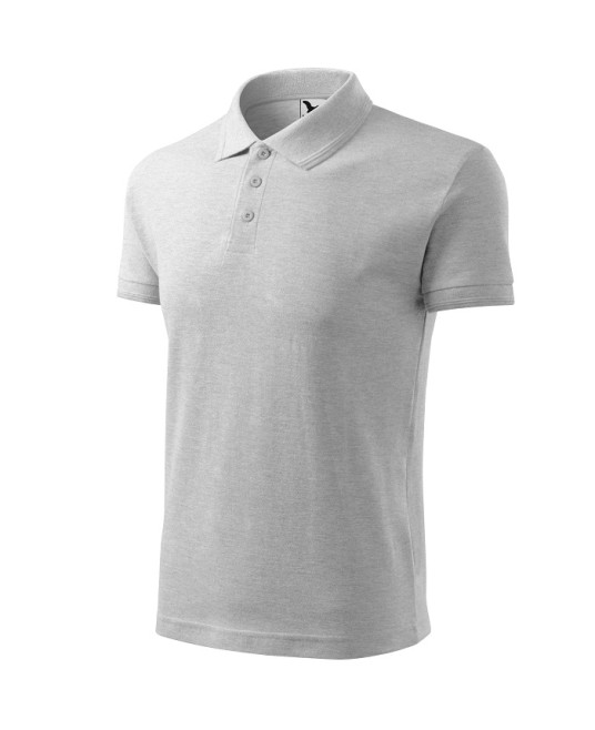 Tricou polo barbati 200g/m2 Malfini Pique Polo 203, Gri deschis