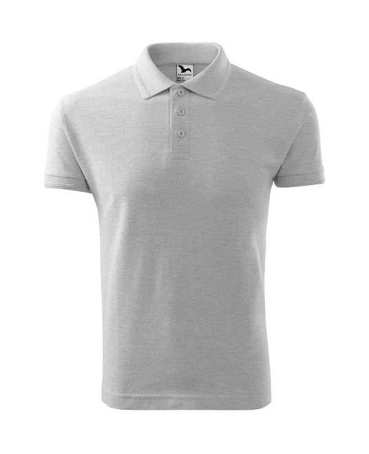 Tricou polo barbati 200g/m2 Malfini Pique Polo 203, Gri deschis