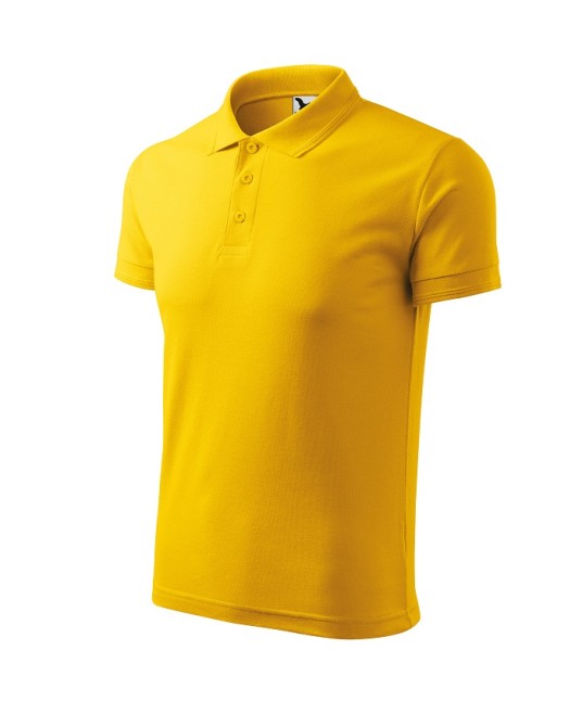 Tricou polo barbati 200g/m2 Malfini Pique Polo 203, Galben auriu