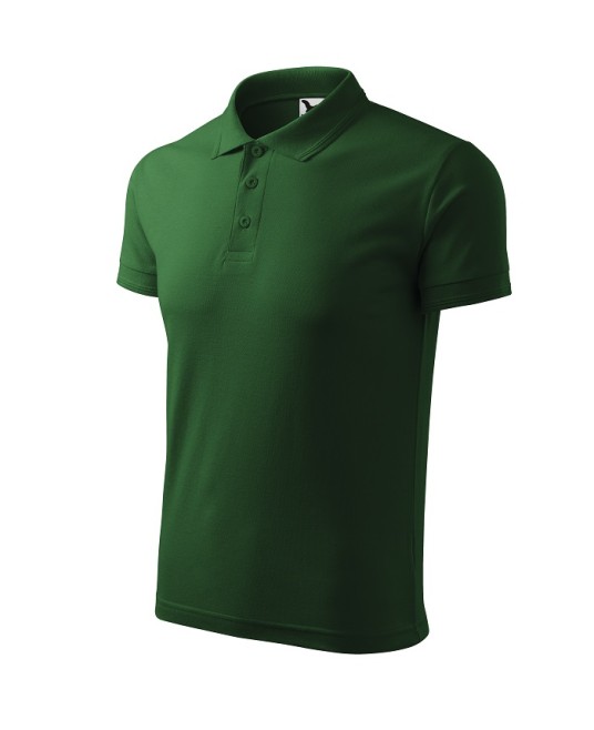 Tricou polo barbati 200g/m2 Malfini Pique Polo 203, Verde sticla