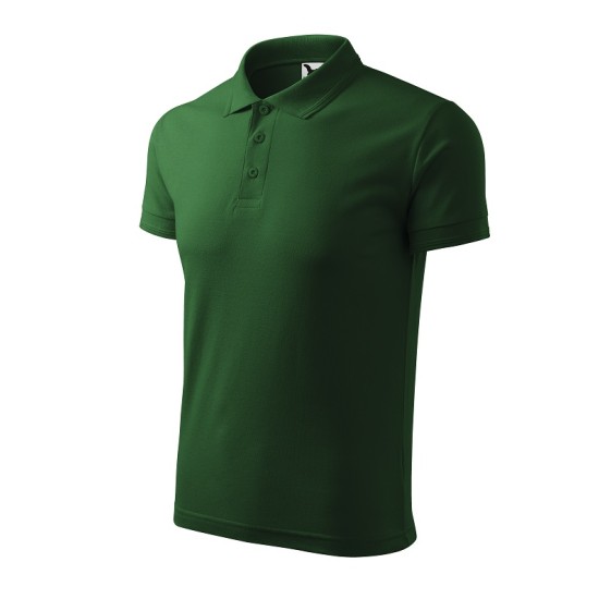 Tricou polo barbati 200g/m2 Malfini Pique Polo 203, Verde sticla