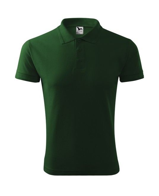 Tricou polo barbati 200g/m2 Malfini Pique Polo 203, Verde sticla
