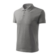 Tricou polo barbati 200g/m2 Malfini Pique Polo 203, Gri inchis
