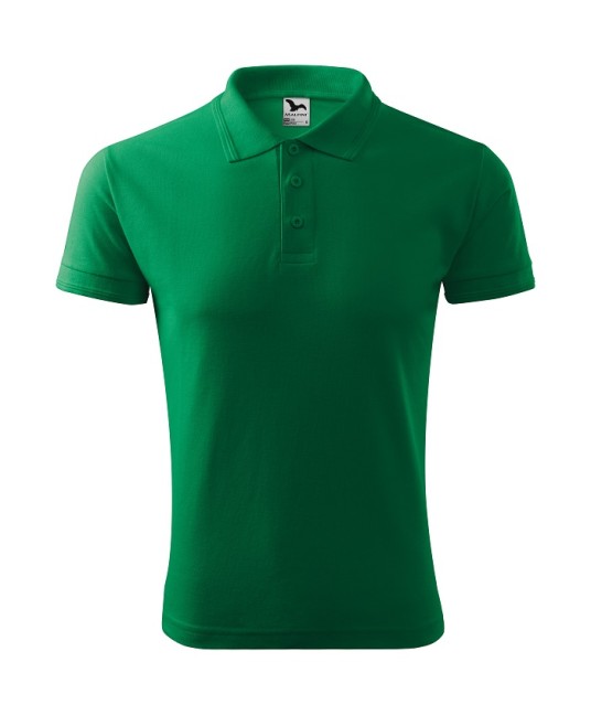 Tricou polo barbati 200g/m2 Malfini Pique Polo 203, Verde mediu