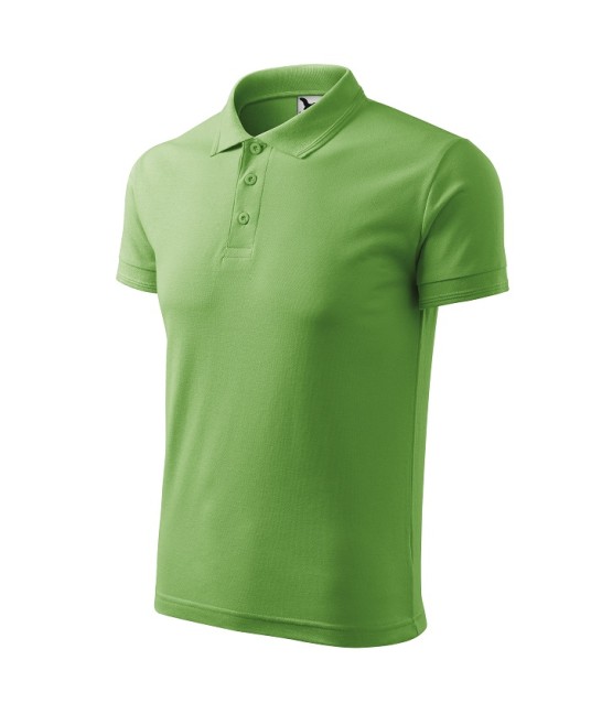 Tricou polo barbati 200g/m2 Malfini Pique Polo 203, Verde iarba